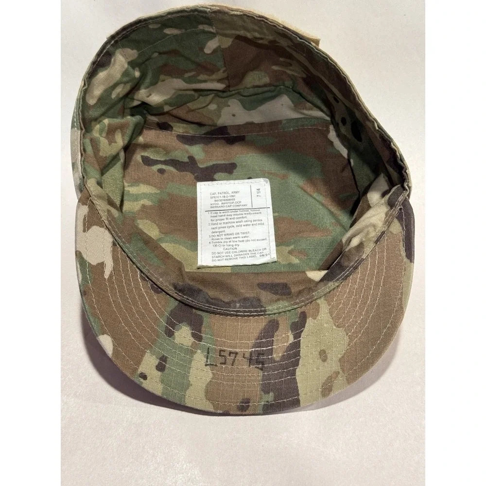 United States Army Hat Cap Camouflage 7 1/4 Fitted SPE1C1-18-D-1091 Bernard Cap
